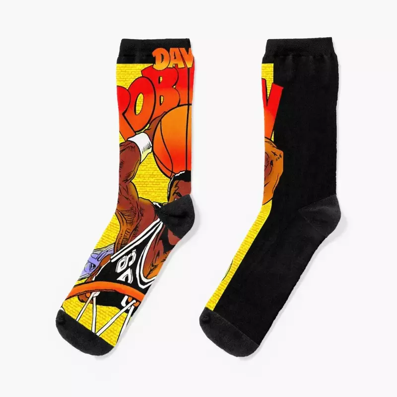 Винтажные носки Дэвид Робинсон Роскошные Нескользящие футбольные велосипедные дизайнерские Брендовые женские носки мужские