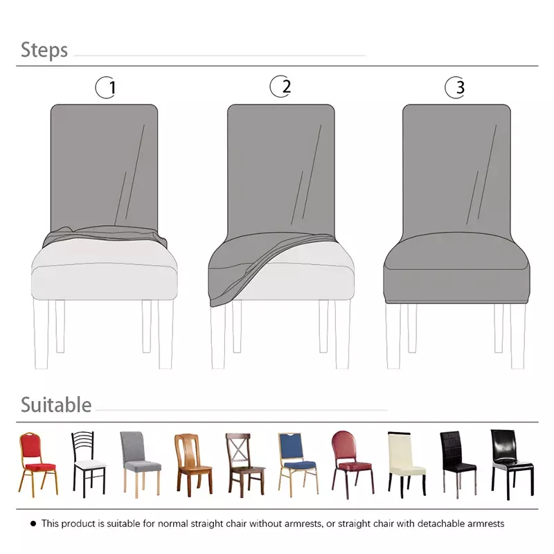 Funda de silla de tamaño Universal, fundas de asiento baratas para comedor, decoración del hogar