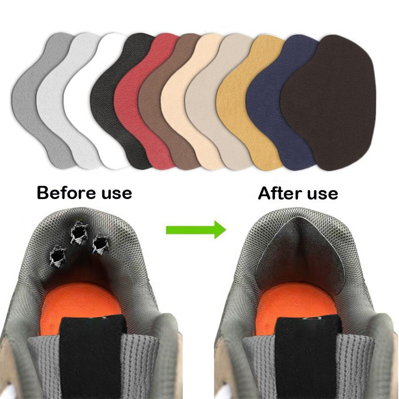 Plantillas de parches para zapatos deportivos para hombres y mujeres, plantillas de reparación de talón, pegatina antidesgaste, inserciones de almohadilla para el cuidado de los pies, 4 piezas
