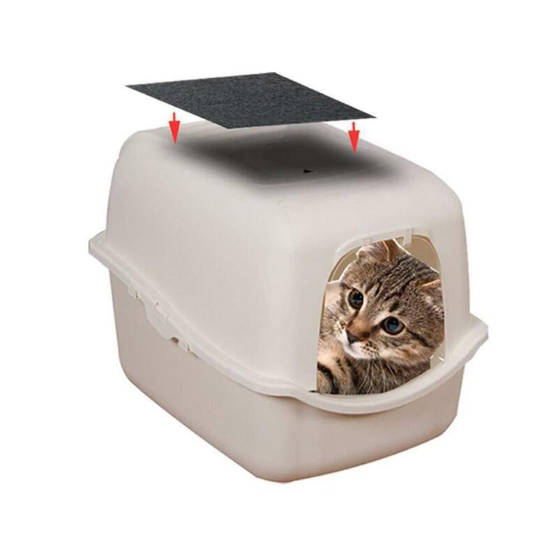3 buah Filter karbon aktif hewan peliharaan Filter kinerja tinggi katun untuk kotak sampah kucing anjing anak kucing Toilet Universal