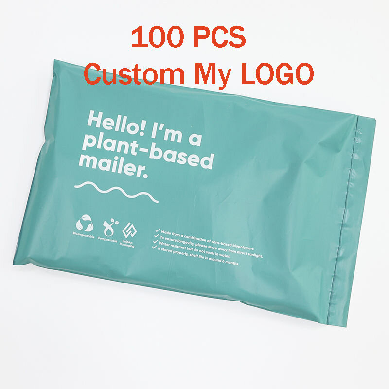 Eco friendly personalizzato poly mailer logo stampa corriere personalizzato grande promozione bella stampa poly mailer