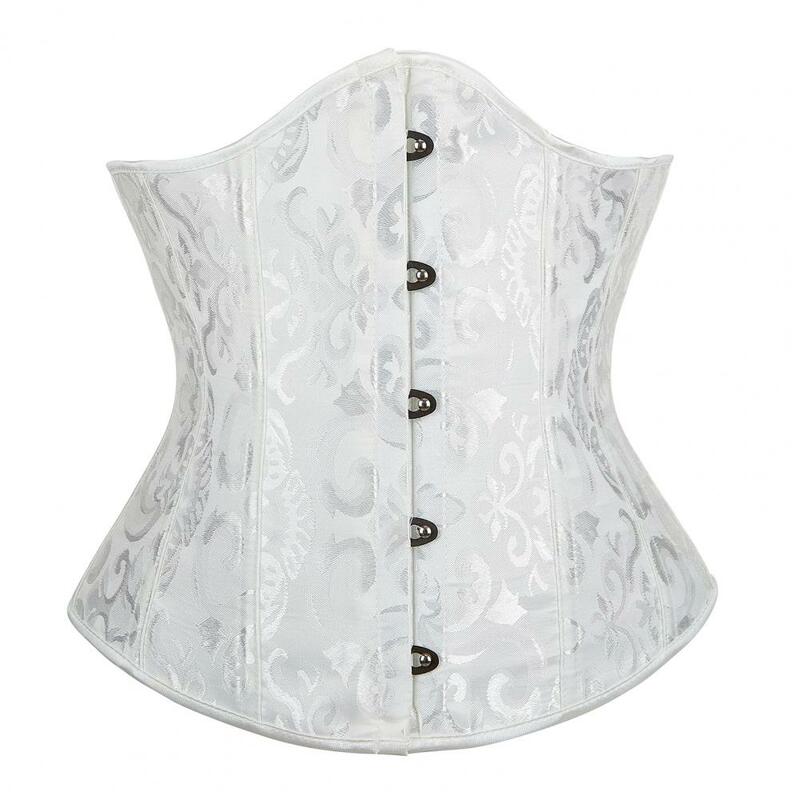 Corsetto sottoseno traspirante vita Trainer corsetto Bustier floreale con cinturino posteriore regolabile per le donne stile palazzo per Cosplay