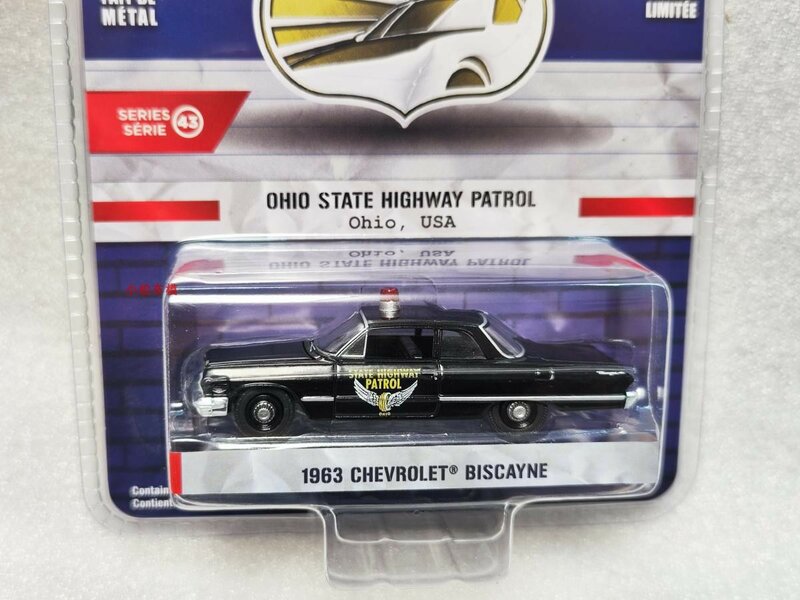 1: 64 Heat Tracing Series 43-1963 Chevrolet Biscayne Ohio Highway Patrol Collection of car models