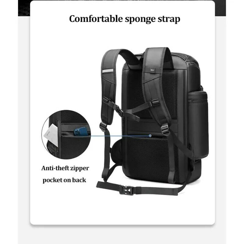 travel backpack ,50L waterproof hiking trekking Backpack With separate shoe bag ,17 inch Business Laptop Backpack