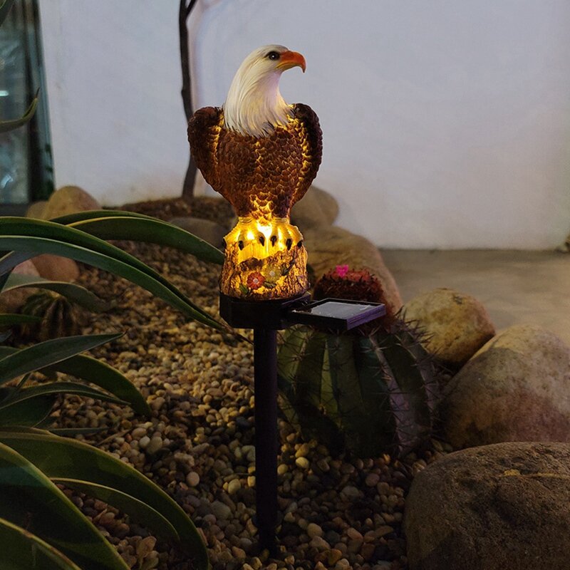 Lampe solaire à LED Eagle pour pelouse extérieure, jardin, villa, paysage, prise de terre, décoration, 5 pièces