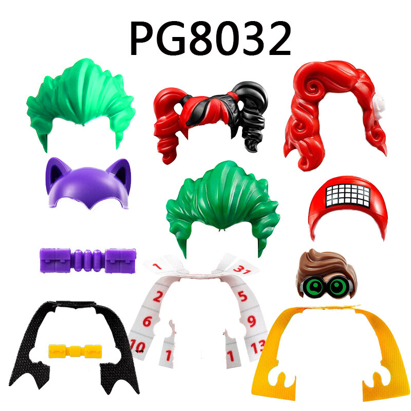 미니 조립 빌딩 블록 브릭, ABS 플라스틱 액션 피규어, 어린이 장난감, PG100, PG101, PG102, PG103, PG104, PG105, PG8032