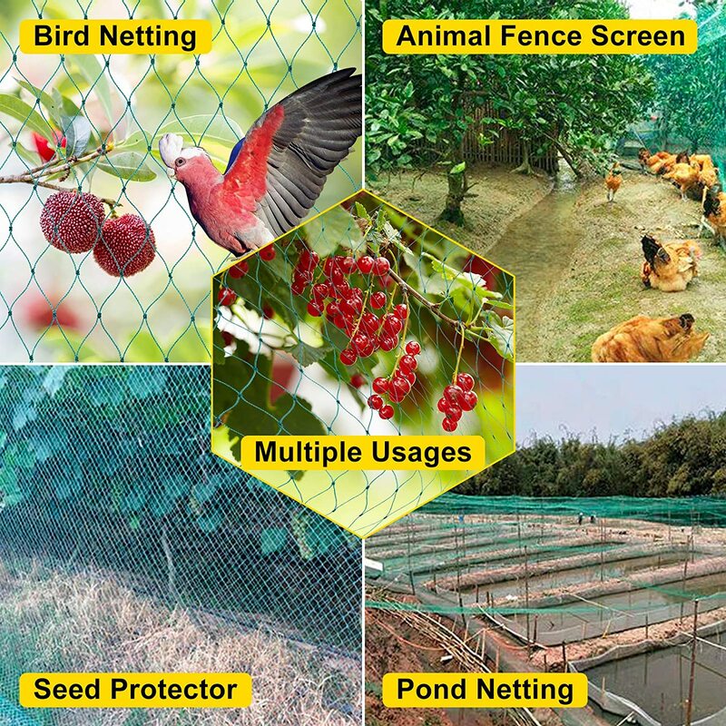 Heavy Duty Anti Bird Netting Net Garden Fence and Crops Protective Fencing Mesh Anti Bird Deer Cat Dog Chicken Net Fishing Net