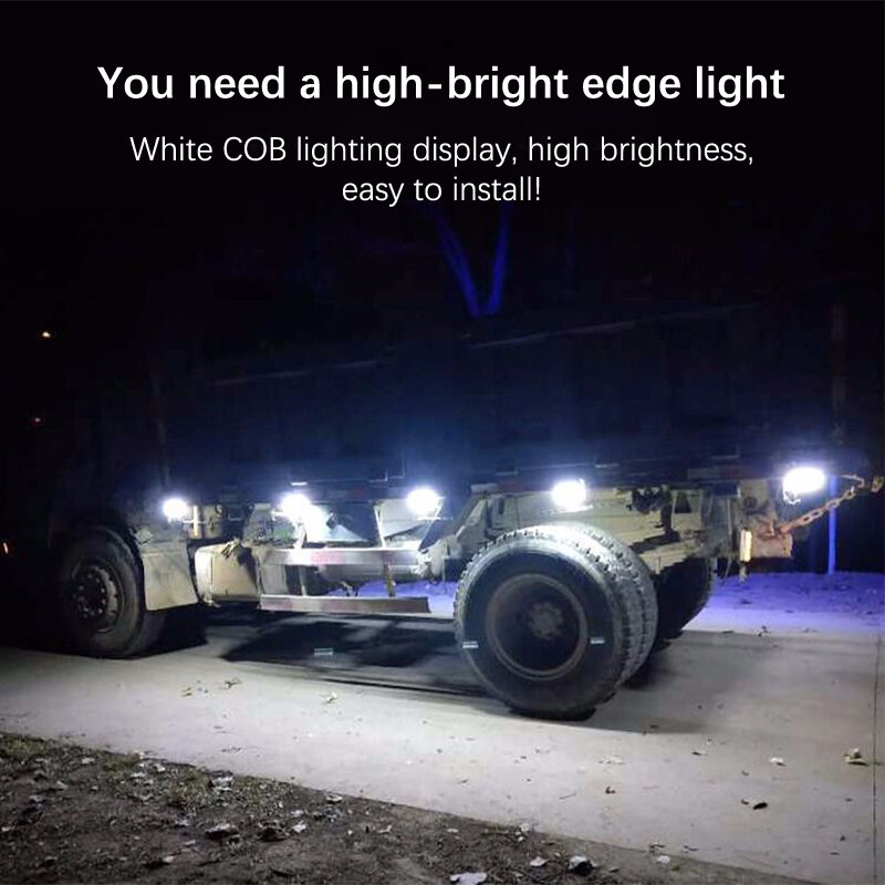 Luz giratória do caminhão Lâmpada de sinal para corrida noturna Luzes laterais ultra brilhantes Luzes LED para decoração noturna Decoração lateral 12V, 24V