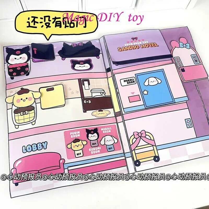 หนังสือ Doudou ที่เงียบสงบหนังสือของเล่นโฮมเมดของเด็กผู้หญิงแบบทำมือ DIY