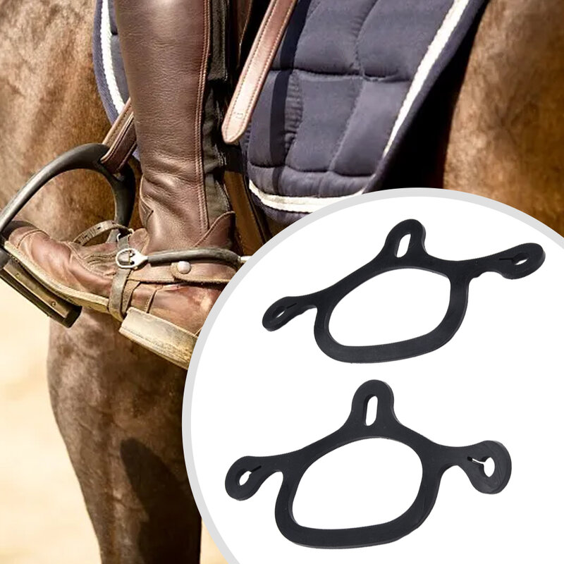 Correa de espuelas de goma fácil y fiable para mantener un posicionamiento óptimo de sus espuelas, perfecta para entrenar caballos