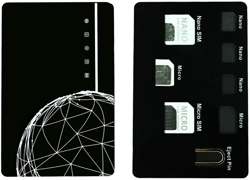 Soporte delgado para tarjeta SIM, estuche para tarjeta MicroSD, almacenamiento y pin para teléfono incluido