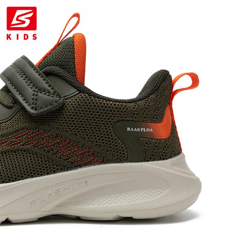 Sepatu Lari Ringan Sneakers Anak-anak Baaskoloa 2023 untuk Anak-anak Sepatu Olahraga Sejuk Jaring Antiselip Luar Ruangan Barang Baru