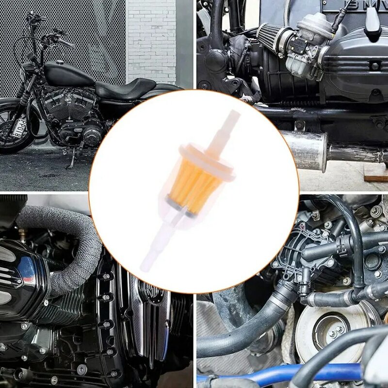 Filtro de combustible de Gas para motor pequeño, accesorios de desgaste de coche, 5 piezas, 6mm-8mm, 1/4 ", taza de filtro de aceite multifuncional para motocicleta automática