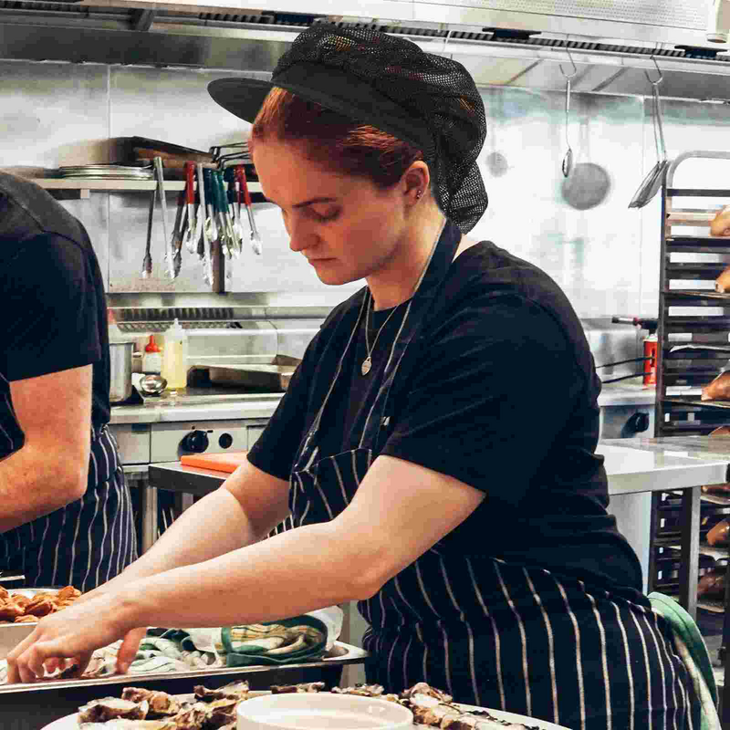 Siatkowe czapki szefa kuchni dla kobiet wielokrotnego użytku uniwersalne udekoruj robocze bawełniane zaopatrzenie kuchni męskie krawaty męskie