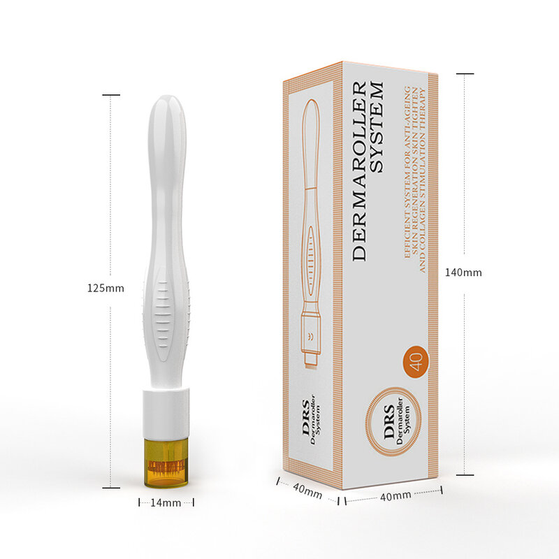 DRS 40 титановая микроигла Derma Stamp - профессиональный инструмент для красоты лица, волос, бороды, ручка для кожи с микроиглой - лучшая альтернатива Derma Roller