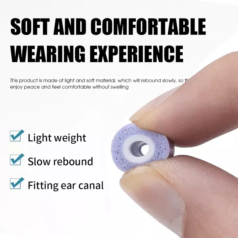 Almohadillas para los oídos de espuma viscoelástica para Samsung Galaxy Buds 2 Pro, repuesto antideslizante, tapones para los oídos, tapas, accesorios L, 1/2/3 pares