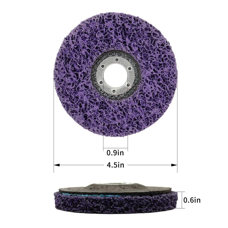 115mm Poly Strip Disc Abrasive Wheel Paint Rust Clean Remover Grinding Wheels for Motorcycles Durable Angle Grinder Accessories