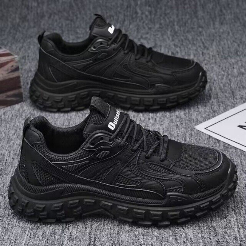 Chunky Sneakers 2024 Platform Brand Black Sports Shoes Outdoor Non-slip Hiking Shoes Luxury Climbing Trainers Zapatillas Hombre