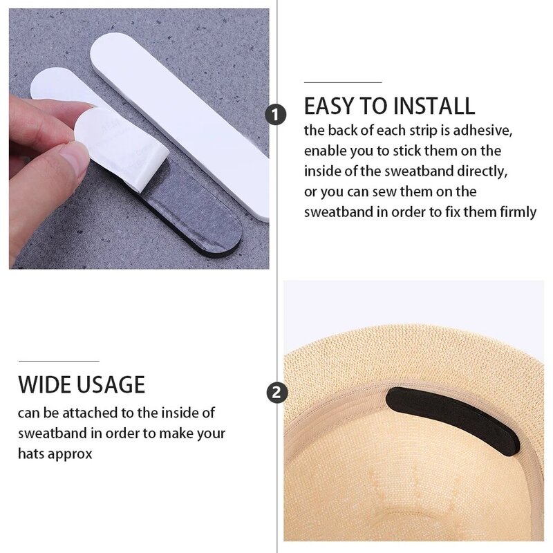 Hat Reducing Tape Roll Adhesive Fastener Tape EVA Size Reducer Tape Sweatband Hats Saver Caps Hat Sweat Sticker