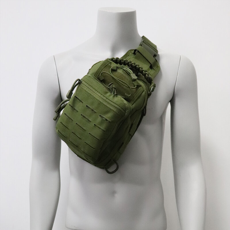 Multi-Functional Outdoor Sport Chest Pack Hiking Camping Climbing Shoulder Bag Oxford Tactical Molle System Laser Punching Bag
