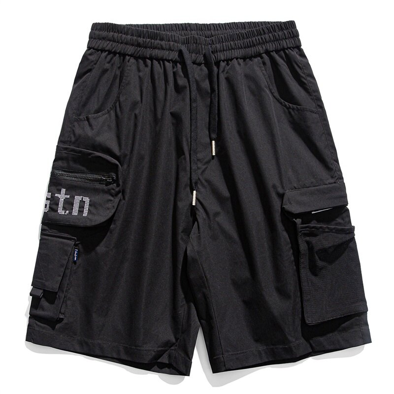 Herren Cargo Shorts Sommer reine Baumwolle Multi-Pocket trend ige Arbeits shorts Marke Herrenmode große Tasche lose lässige Shorts elastisch