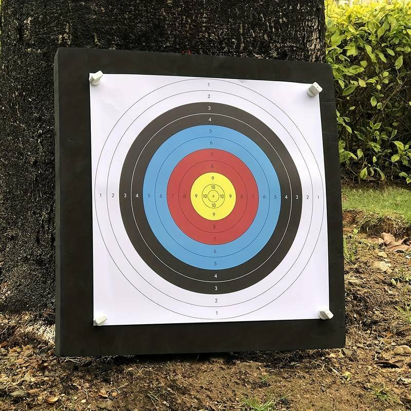 Colar de alvo com arco completo, fácil de aplicar, perfeito para melhorar a precisão, disparo de precisão, 40cm, 16 ", 10pcs