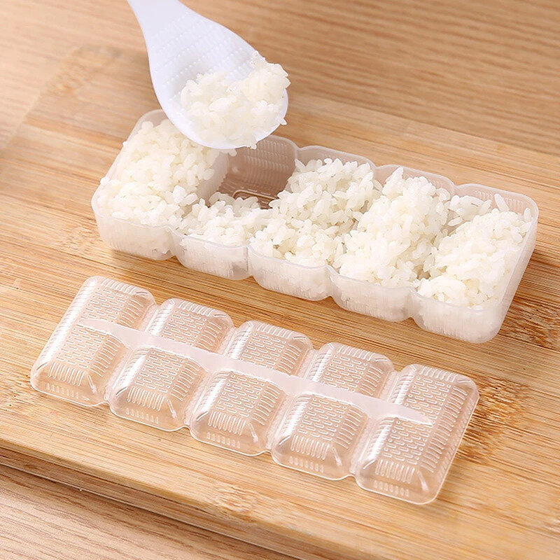 Kulka ryżu forma forma do Sushi forma do Sushi kulka ryżu nieprzywierający ciśnieniowy pojemnik do przechowywania pudełko na Lunch narzędzie Bento DIY kuchnia