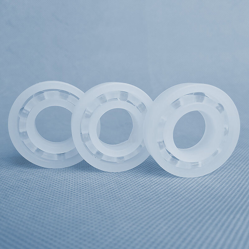 Rolamentos de esferas de vidro não magnético, rolamentos plásticos PP, resistente à corrosão, sem ferrugem, 6200, 6201-6208, 6800, 6801-6807, 1Pc