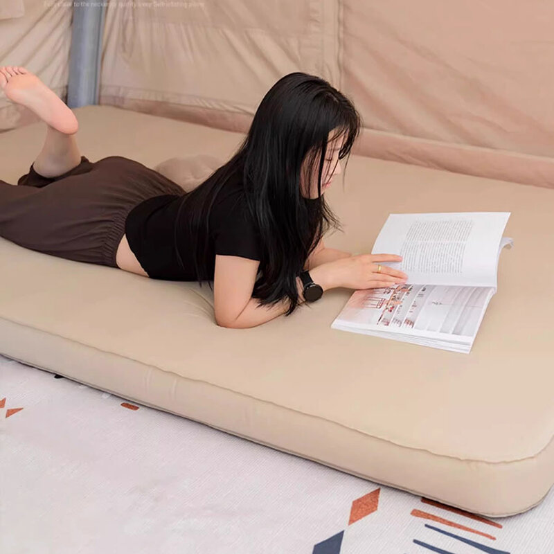 Sofá-cama inflável ao ar livre para casais, colchão de acampamento romântico dobrável, colchão sexy para adultos, material de acampamento