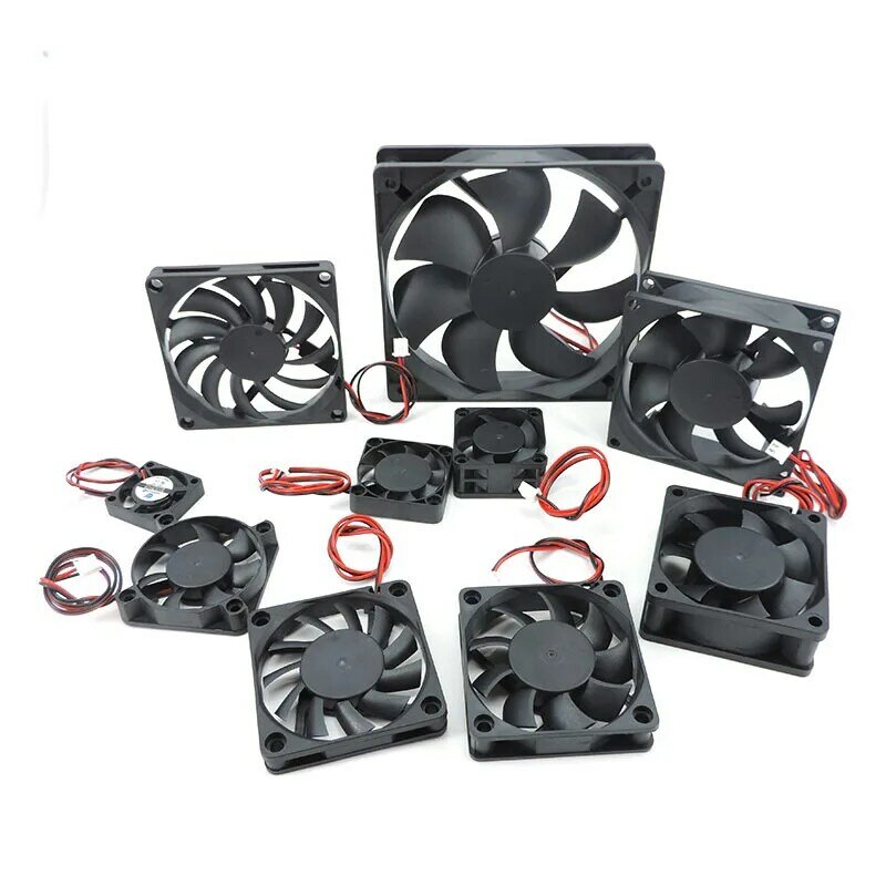 4010 12025 8010 30mm dc 5V 12V 24V Cooling Fan Brushless Motor Case Quiet 40MM 50MM 60MM 70MM 80MM 90MM 120MM for 3D print 2PIN