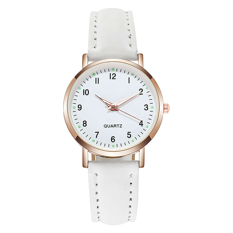 Reloj Retro luminoso con tachuelas de diamante para mujer, correa de cuarzo, reloj femenino, 2024