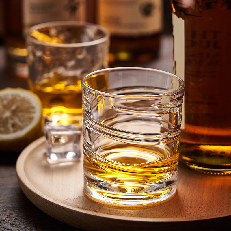 Vaso de Whisky que cae con copos de nieve, patrón de martillo, copa de Whisky XO, Brandy, vasos para beber, copa de vino