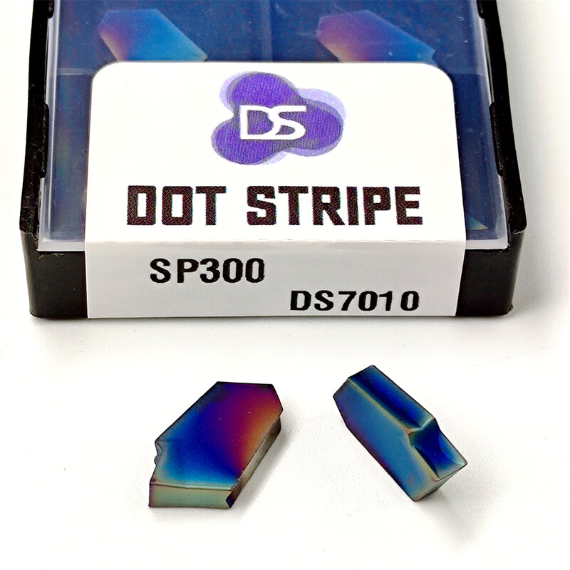 Alta qualidade SP300 3.0mm nano azul lâmina torno ferramenta de torneamento para CNC Carbide Insert Grooving lâmina SP 300