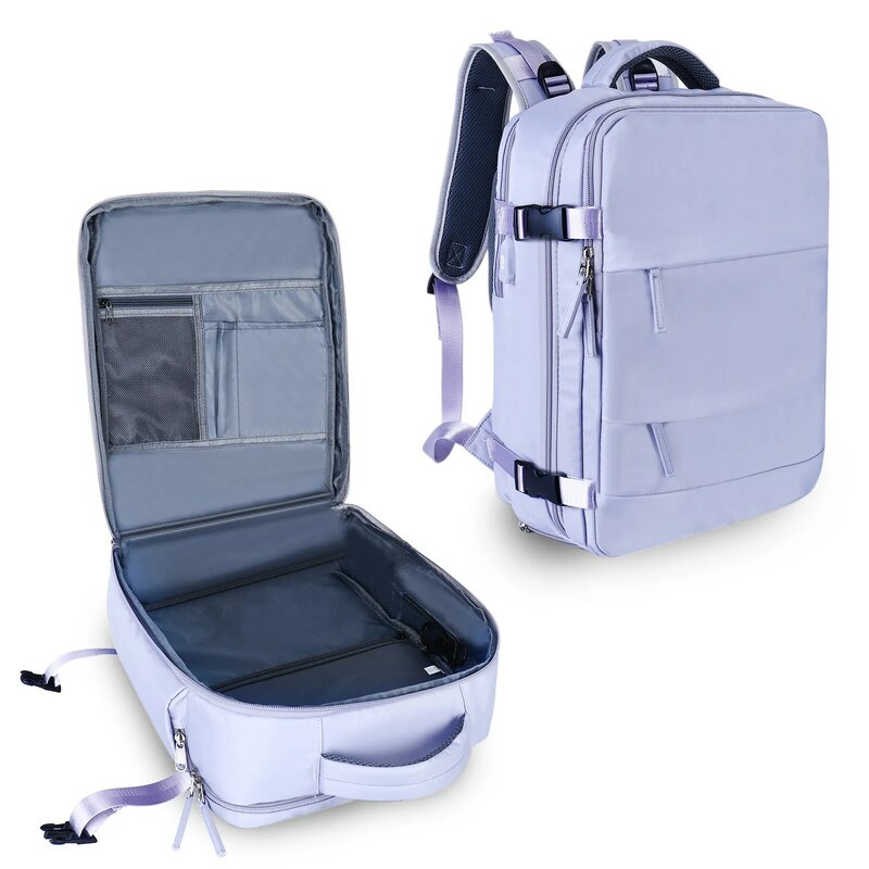 Damski plecak podróżny samolot o dużej pojemności wielofunkcyjny bagaż lekki wodoodporny damski torba na co dzień torby na notebooki