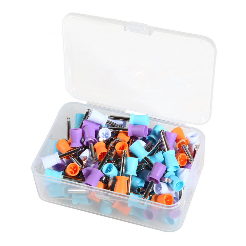 High Quality Nature Rubber disposable Latch type polishing cups 100Pcs/Box