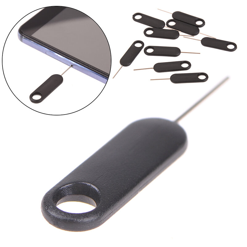 Eyector de aguja Universal para teléfono móvil, herramienta de extracción de Pin, bandeja de tarjeta Sim, 10 piezas
