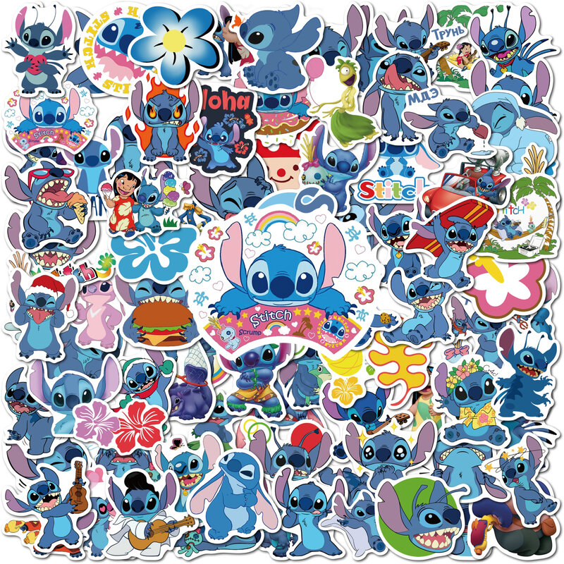10/50/100 Stuks Cartoon Stitch Stickers Waterdicht Disney Stickers Plakboek Laptop Koelkast Telefoon Motorhelm Vinyl Kids gift