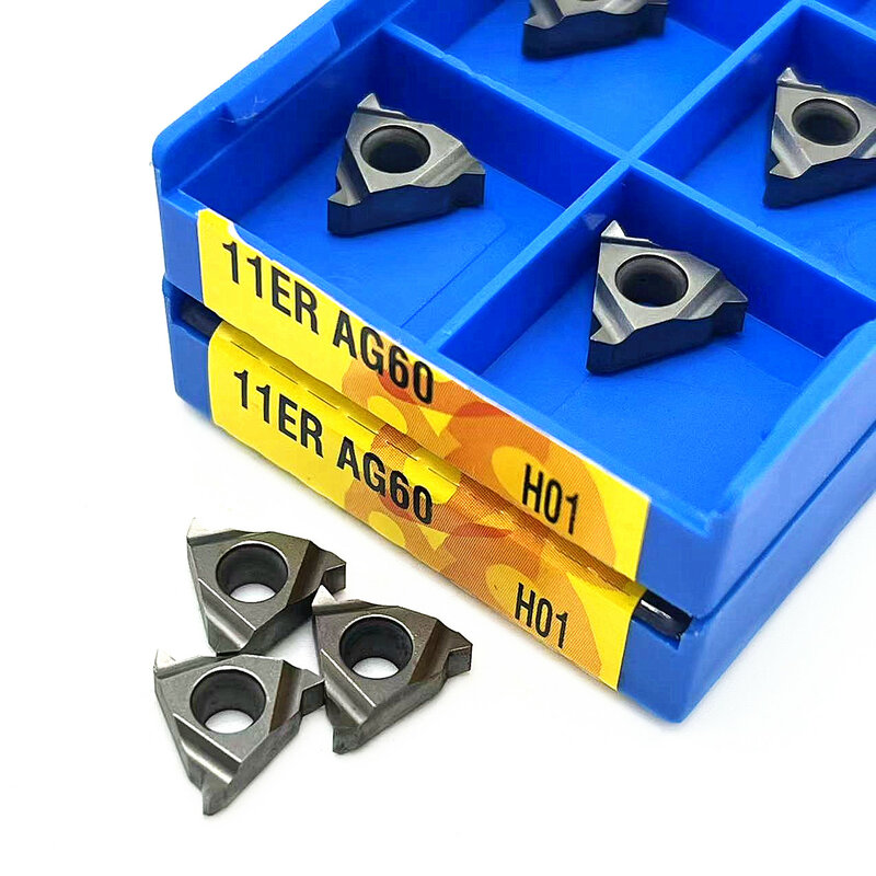 11ER AG60 H01 Thread Turning Tool, Ferramentas De Torno De Metal, CNC Cobre e Processamento De Alumínio, Alta Qualidade, 11IR, AG60