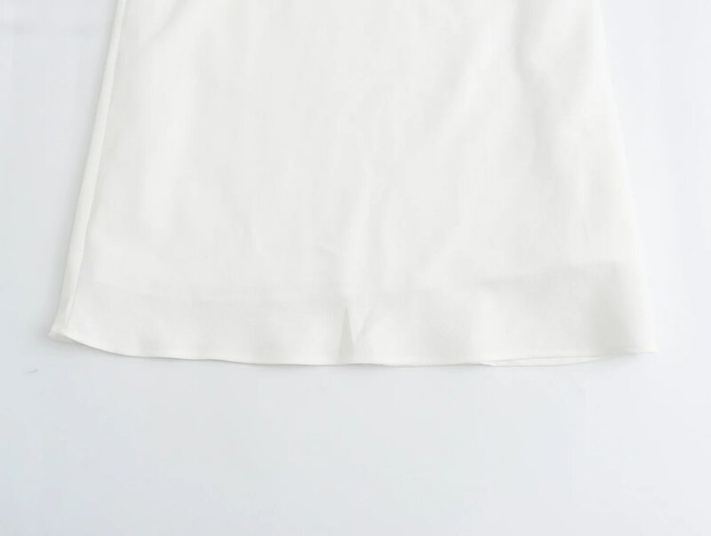 Donne 2024 New Chic Fashion Soft Touch lino asimmetria abito Midi cinghie Vintage abiti femminili robe Vestidos