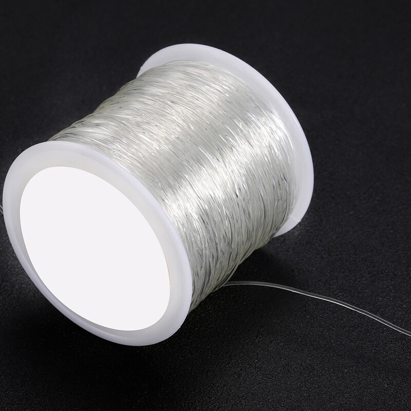 Elastic Cord Beading Thread para DIY Fazer Jóias, Stretch String, Fibre Crafting Line, Grânulos de Semente, Pulseiras Pony, 0.4-1.0mm