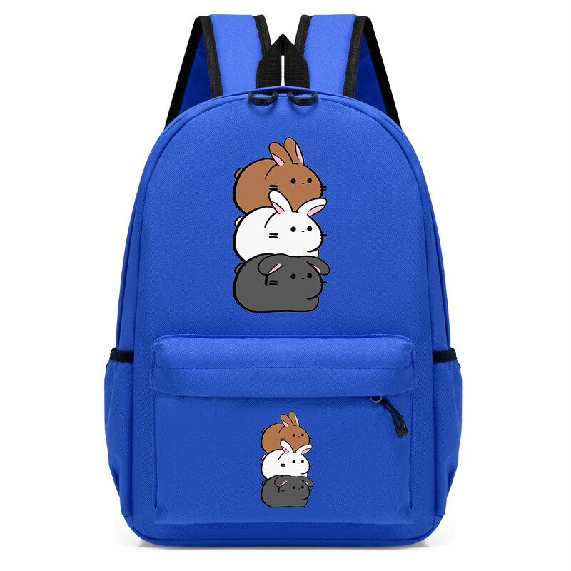 Школьные рюкзаки для девочек, детский нейлоновый ранец с мультяшным Кроликом, сумка для учеников и студентов детского сада