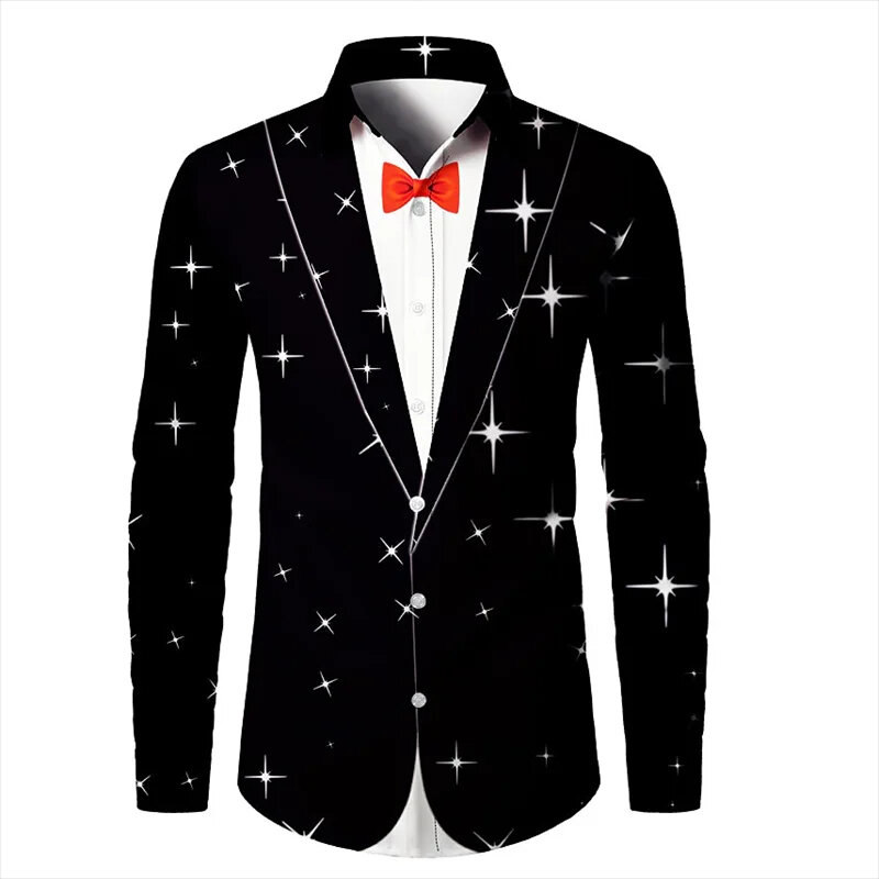 Costume T96 pour Homme, Chemise de Soirée, Nouveau Design Personnalisé, Revers Noir et Blanc, Matériau Doux et Confortable
