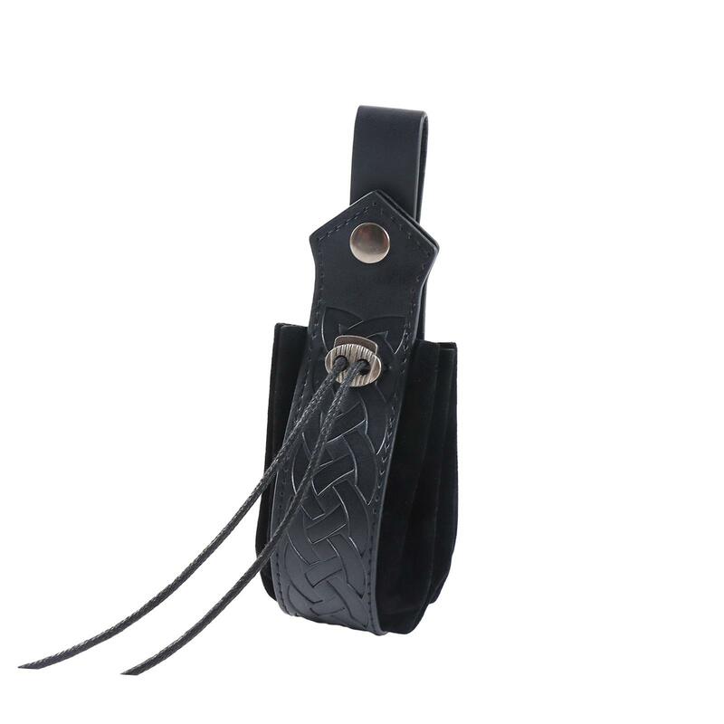 Poudres de ceinture de chevalier médiéval PU, sac de ceinture, accessoires de théâtre
