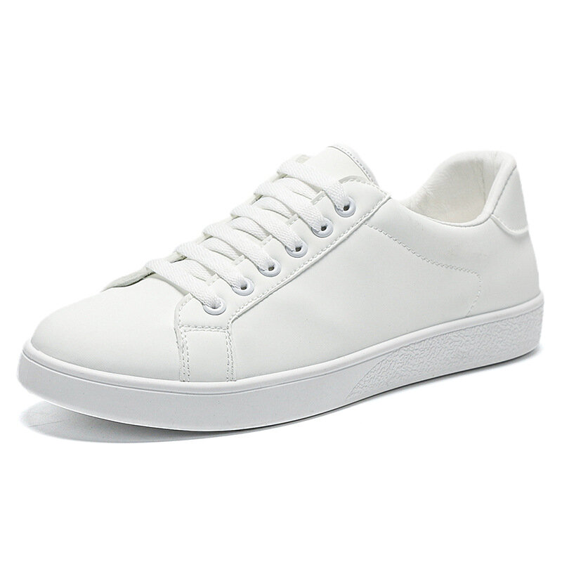 Zapatos vulcanizados para hombre, calzado deportivo informal, versátil y moderno, color blanco, para jóvenes y estudiantes, novedad de 2024