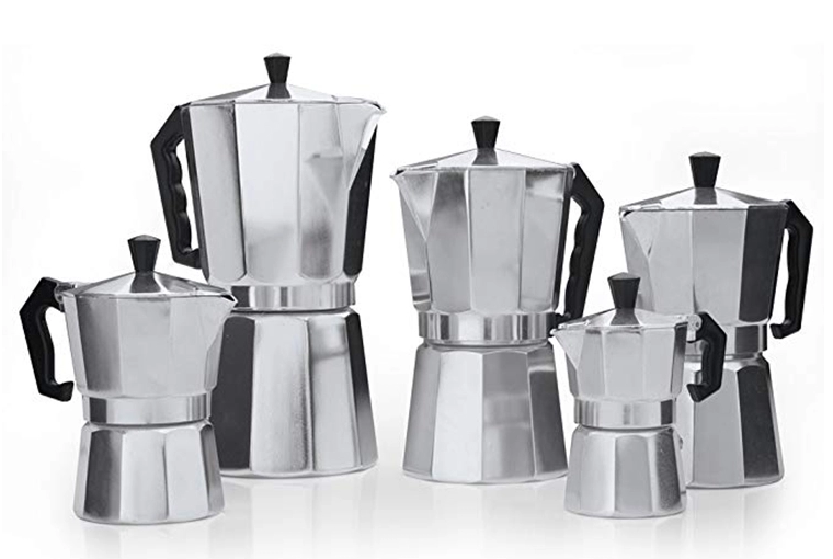 Cafetera Espresso profesional clásica de aluminio de alta calidad, cafetera italiana Moka, gran oferta