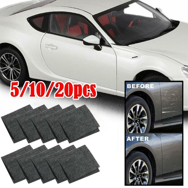 5/10/20PCS Nano-iskry środek do naprawy zarysowań na samochodzie usuwanie rdzy lakier samochodowy polerowania środek do mycia samochodów narzędzie do usuwania rys do usuwania Nano-iskry