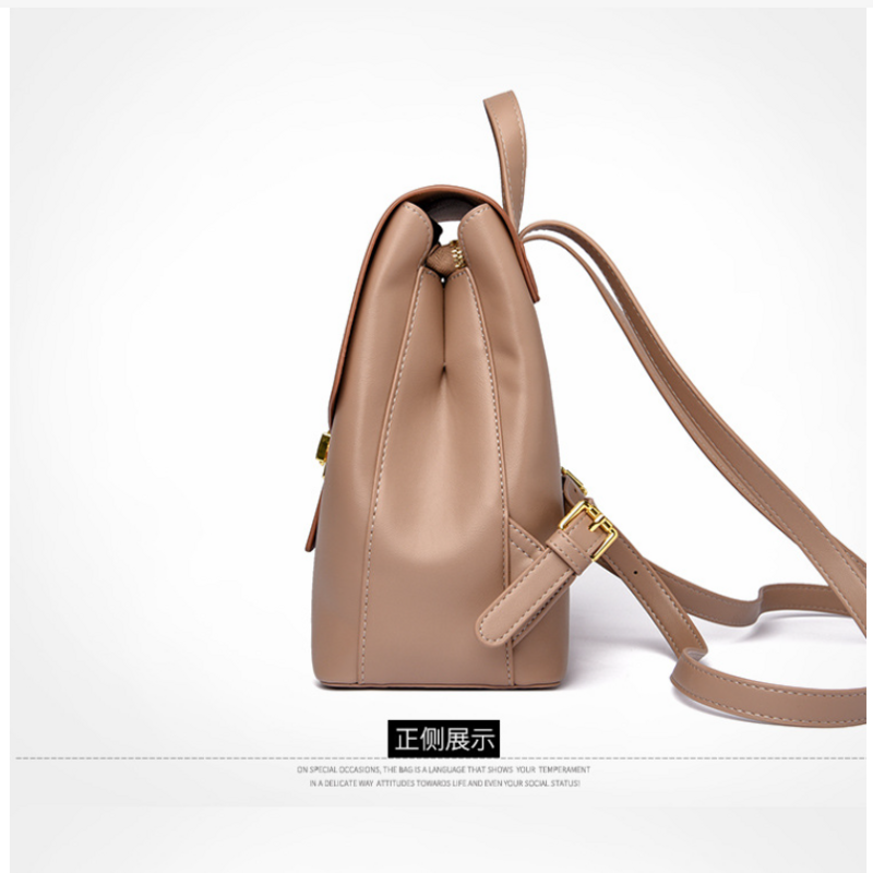 Новый Популярный дорожный рюкзак, модная и универсальная женская сумка с замком и пряжкой, рюкзак в Корейском стиле
