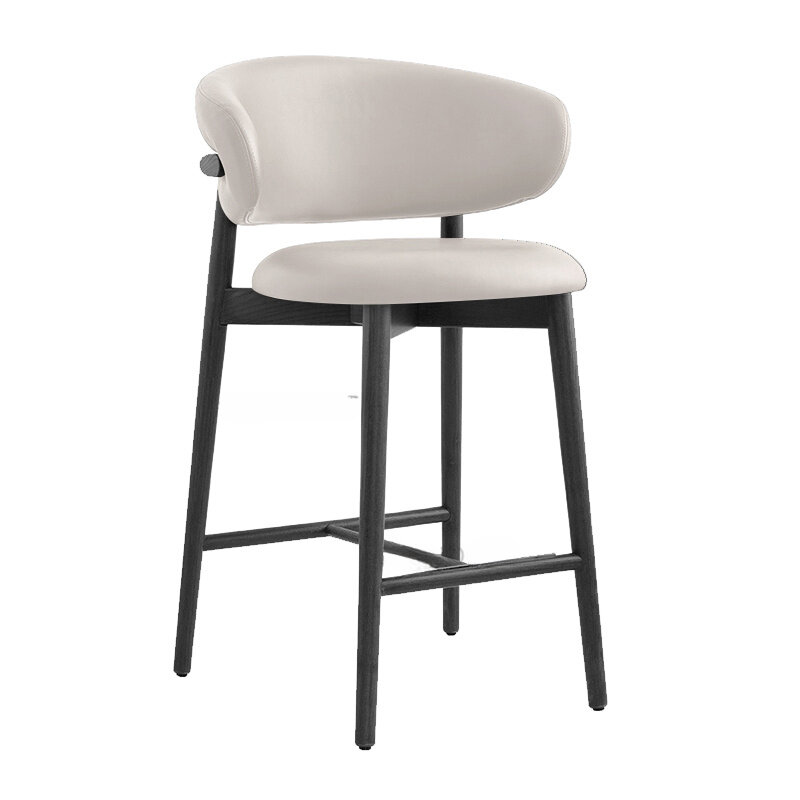 Nordic Solid Wood Bar Chairs Bar High Chair Backrest Creative Design Luxury Designer Cadeiras De Bar Home Furniture GPF55YH