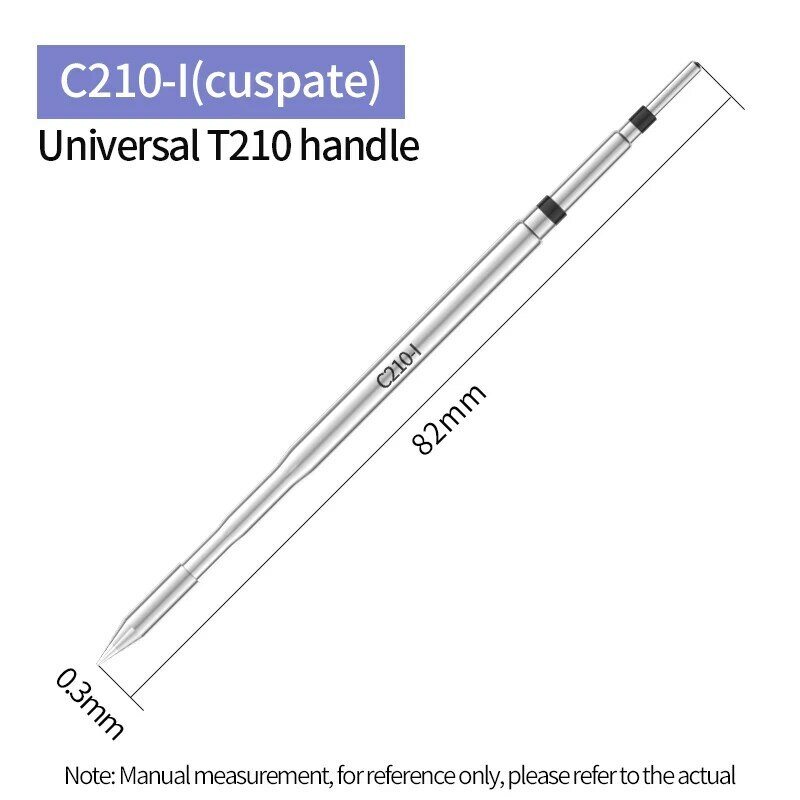 C210 Integrated Soldering Iron Tips C210 Heating Core Efficient Heat Conduction compatibility JBC T210 Soldering station