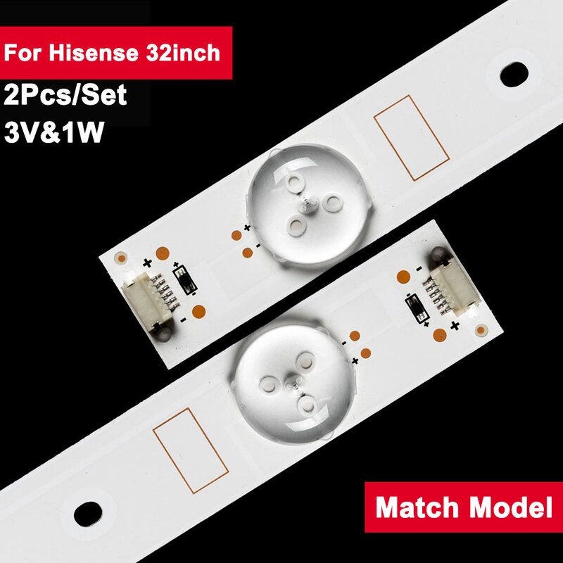594mm podświetlenie TV Bar dla Hisense 32 cal sztuk/zestaw 3V LED listwa oświetleniowa LED32EC200 LED32EC210D